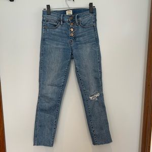 JCrew Vintage Straight Button Fly Jeans 25